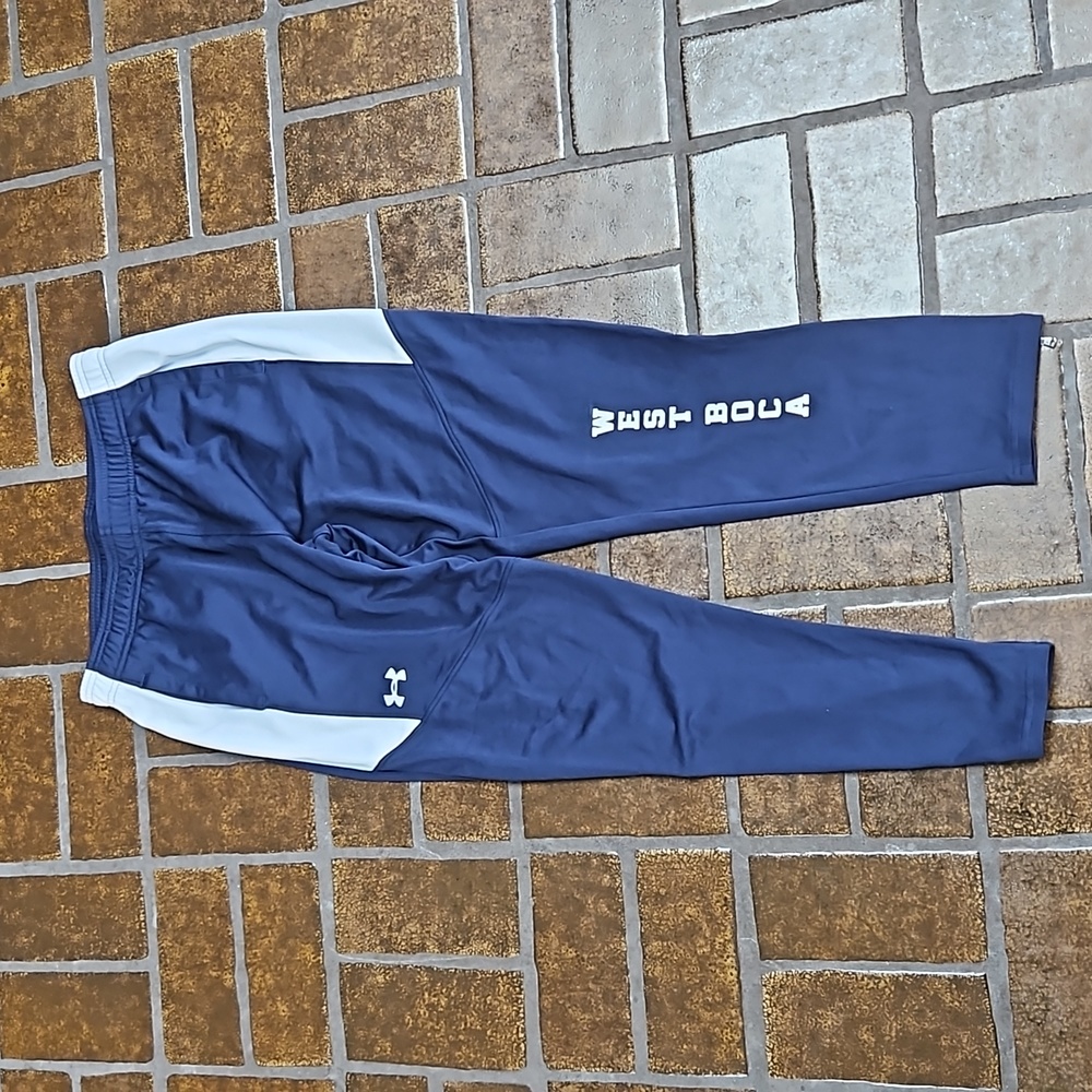 👖UNDER ARMOUR BLUE AND WHITE JOGGERS👖